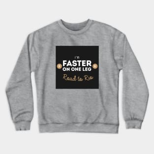 Faster on One Leg - Square Crewneck Sweatshirt